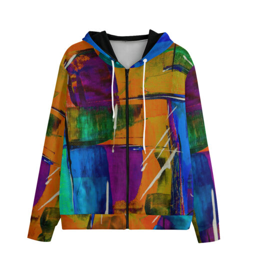 Art Abstraction Men's Zip Up Hoodie