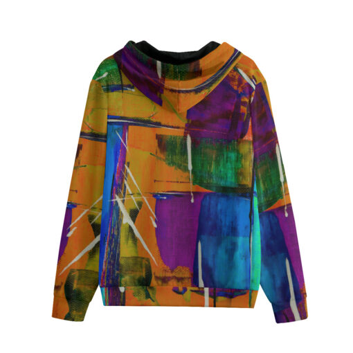 Art Abstraction Men's Zip Up Hoodie - Image 2