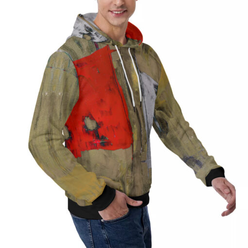 Modern Art Abstraction Men's Hoodie - Image 3