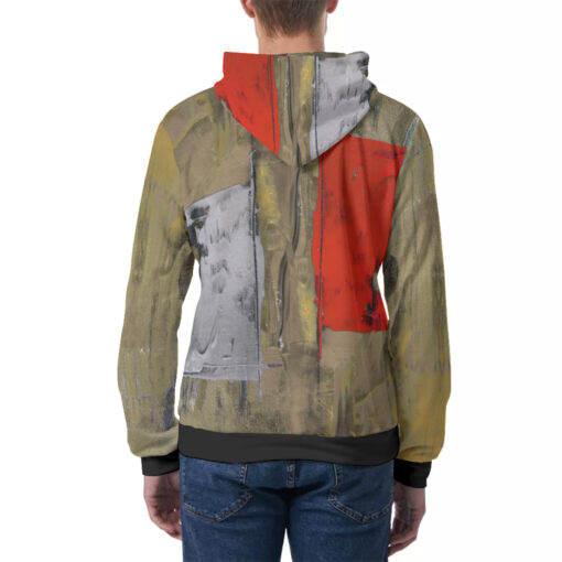 Modern Art Abstraction Men's Hoodie - Image 4