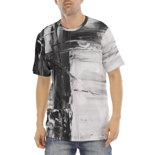 Black n White Abstraction Men's T-Shirt