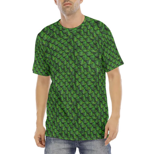 Green Reptile Scales Men's T-Shirt