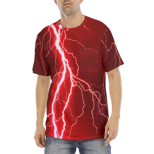 Red Lightning Men's T-Shirt