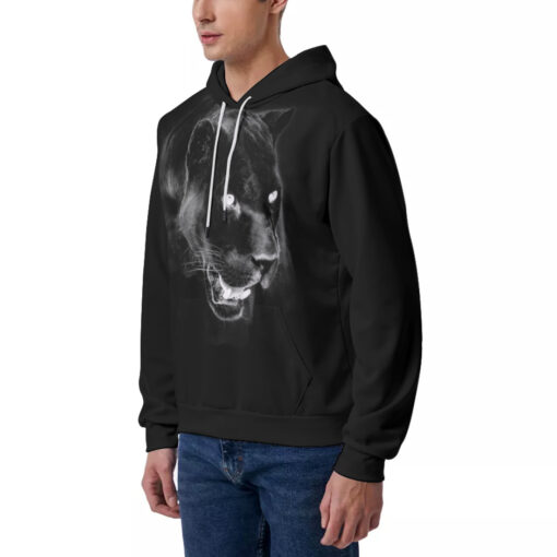 Panther Print Men's Hoodie - Image 2