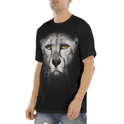 Cheetah Print Men's T-Shirt - Image 2