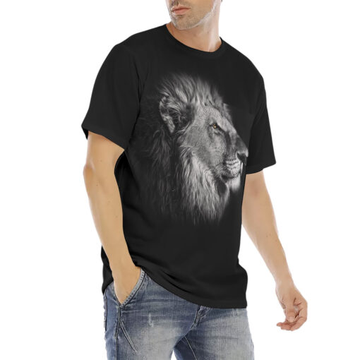 Lion Print Men's T-Shirt - Image 3