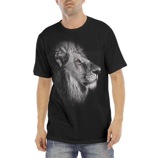 Lion Print Men's T-Shirt