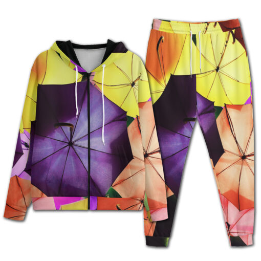 Colored Umbrellas Men's Tracksuit