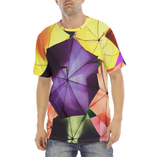 Colored Umbrellas Men's T-Shirt