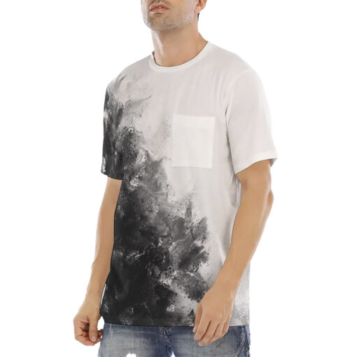 Black and White Men's T-Shirt - Image 2