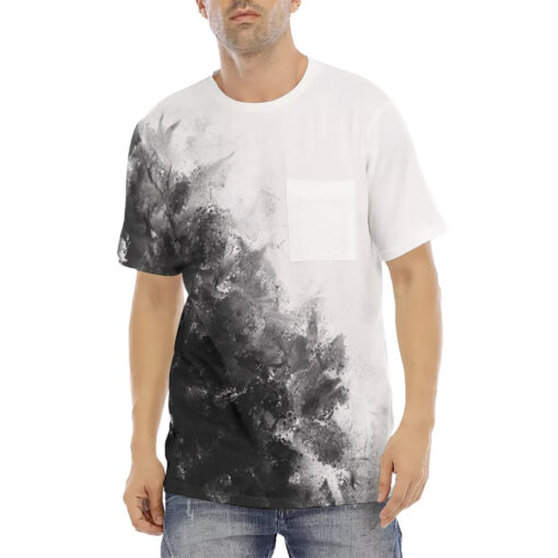 Black and White Men's T-Shirt