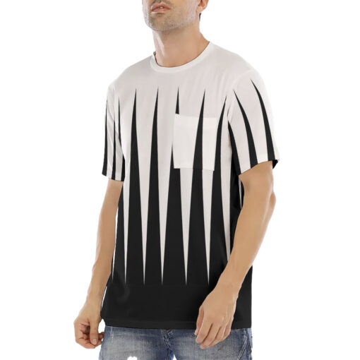 Black n White Stripes Men's T-Shirt - Image 2