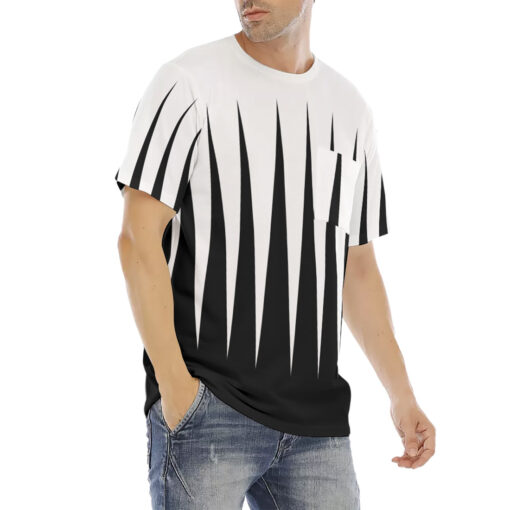 Black n White Stripes Men's T-Shirt - Image 3