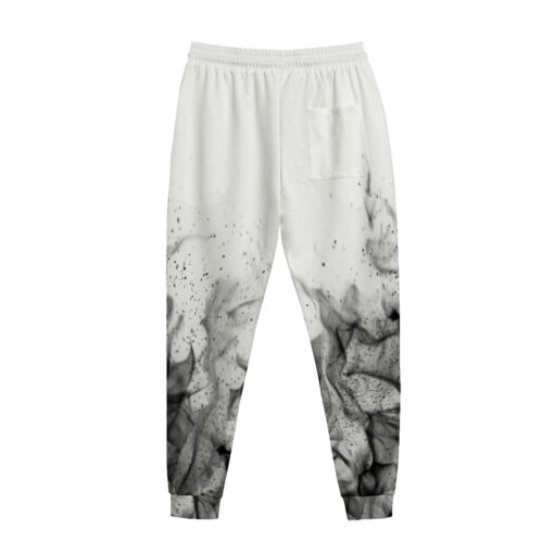 Black n White Fire Sweatpants - Image 2