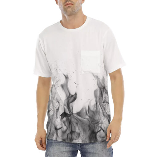 Black n White Fire Men's T-Shirt