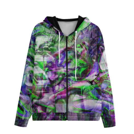 Street Art Graffiti Men's Zip Up Hoodie