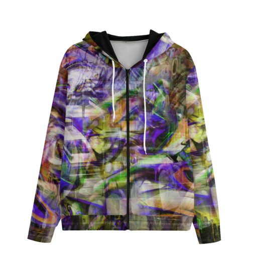 Street Art Graffiti Men's Zip Up Hoodie