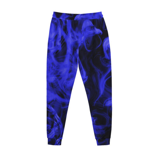 Blue Neon Smoke Men's Tracksuit - Image 3