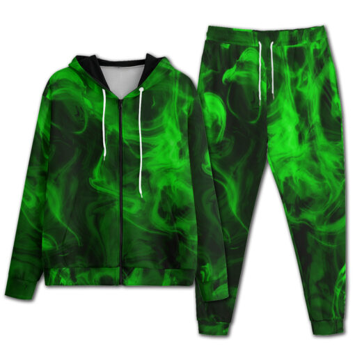 Men's Tracksuit Green Neon Smoke