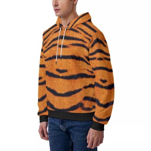 Tiger Skin Pattern Men's Hoodie - Image 2