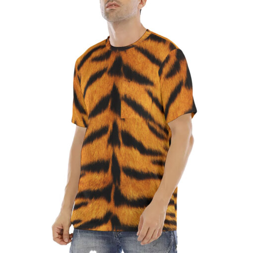 Tiger Pattern Men's T-Shirt - Image 2