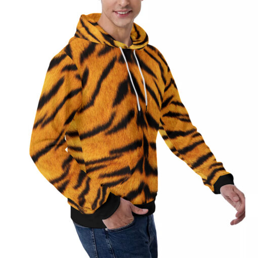 Tiger Skin Pattern Men's Hoodie - Image 3