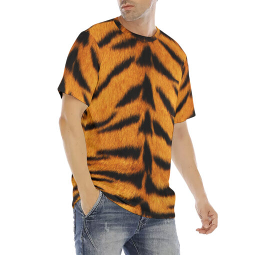 Tiger Pattern Men's T-Shirt - Image 3