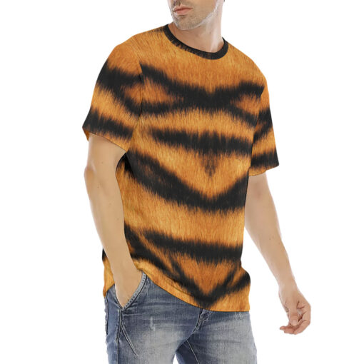 Tiger Pattern Men's T-Shirt - Image 3