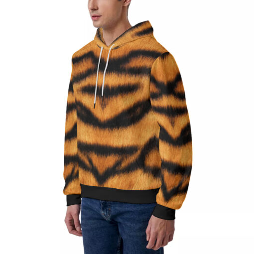 Tiger Skin Pattern Men's Hoodie - Image 2