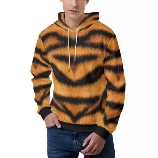 Tiger Skin Pattern Men's Hoodie