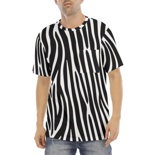 Zebra Pattern Men's T-Shirt