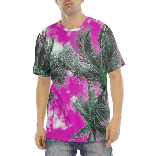 Palms Pink Sky Men's T-Shirt