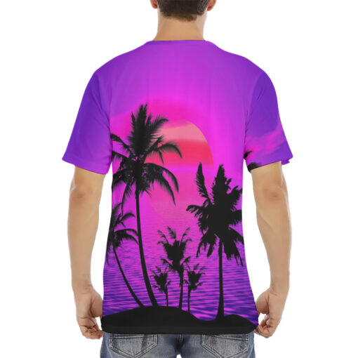 Neon Sunset Men's T-Shirt - Image 4