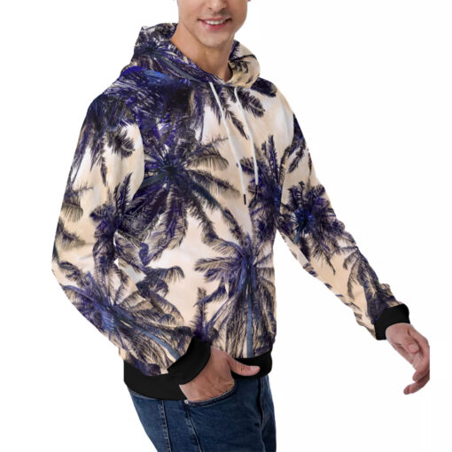 Palms Glitch Men's Hoodie - Image 3