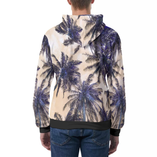 Palms Glitch Men's Hoodie - Image 4