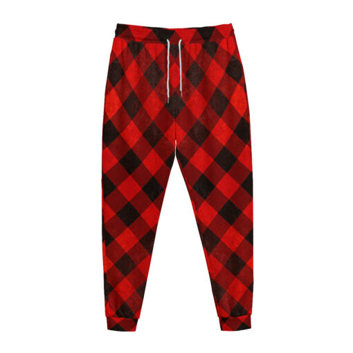 Red Checkered Sweatpants