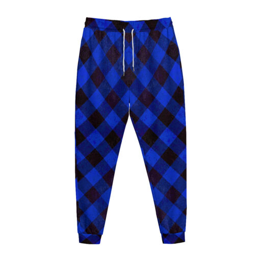 Blue Checkered Sweatpants