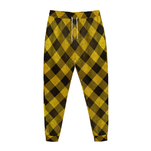 Yellow Checkered Sweatpants