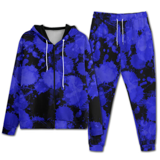 Blue Paint Blots Men's Tracksuit