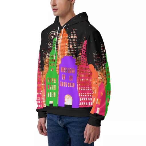 Evening City Men's Hoodie - Image 2