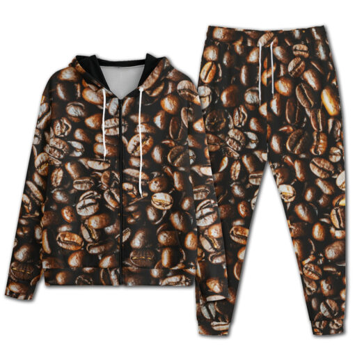 Coffee Beans Print Men's Tracksuit