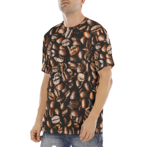 Coffee Pattern Men's T-Shirt - Image 2