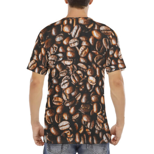 Coffee Pattern Men's T-Shirt - Image 4