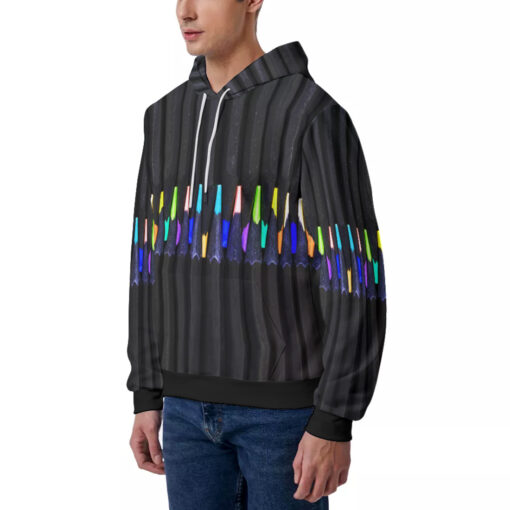 Colored Pencils Men's Hoodie - Image 2