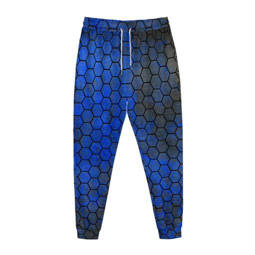 Blue Hexagons Sweatpants