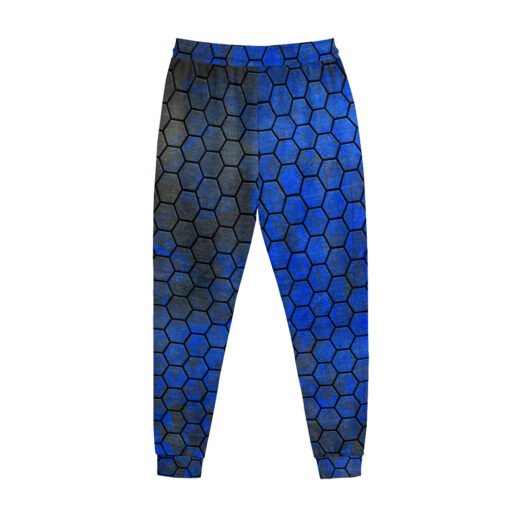 Blue Hexagons Sweatpants - Image 2