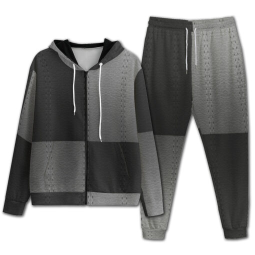 Skin Patchwork Texture Men's Tracksuit