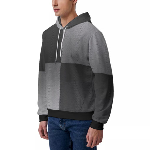 Skin Texture Patchwork Men's Hoodie - Image 2