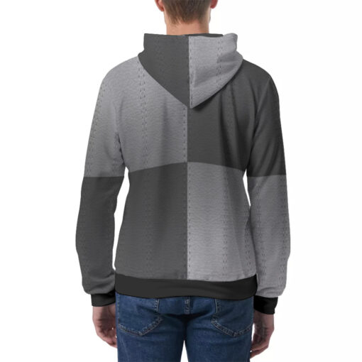 Skin Texture Patchwork Men's Hoodie - Image 4