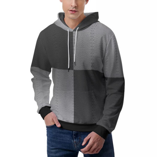 Skin Texture Patchwork Men's Hoodie